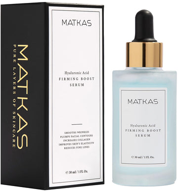 MATKAS Korean Triple Pure Hyaluronic Acid Serum for Face + 2% Niacinamide B3 + Vitamin B5 + 8 Peptides for Deep Firming, Plump Wrinkles, Hydrating Dewy Skin, Anti Aging Acido Hialuronico Facial Serum