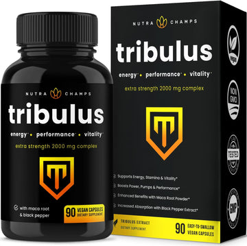 Tribulus Terrestris for Men | 2000mg Supplement Booster for Energy, Vi