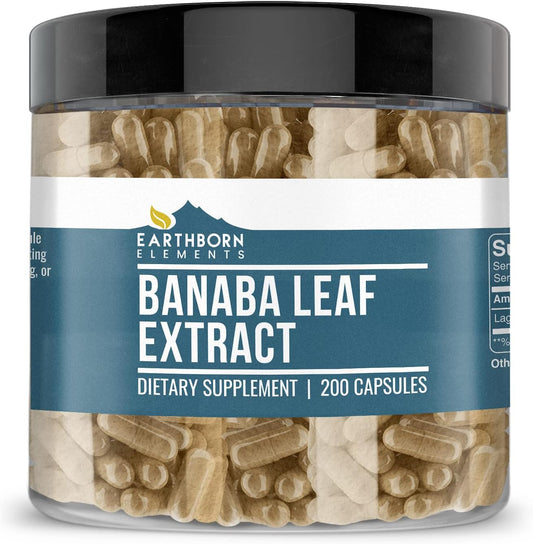 Earthborn Elements Sprulina & Banaba Leaf Capsule Bundle (200 Capsules