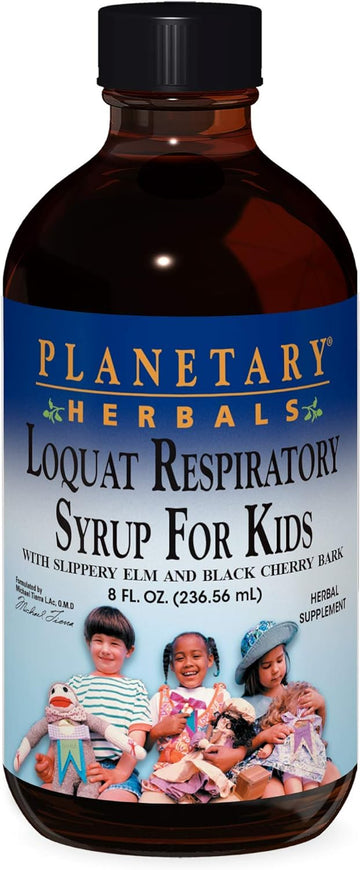 Planetary Herbals Planetary Loquat Respiratory Syrup for Kids, 8 Fluid