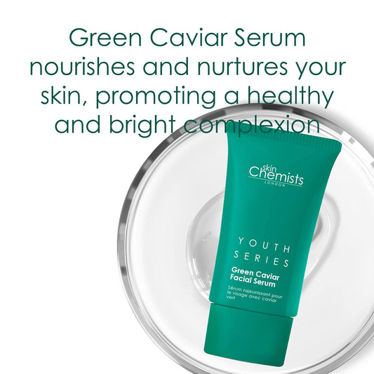 Skin Chemists Green Caviar Anti Aging Face Serum with Hyaluronic Acid | Serum for Face with Advanced Anti-Aging Formula Reduce Wrinkles & Fine Lines |1