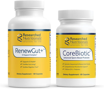 Researched Nutritionals Gut Health Bundle - Corebiotic Spore Probiotic