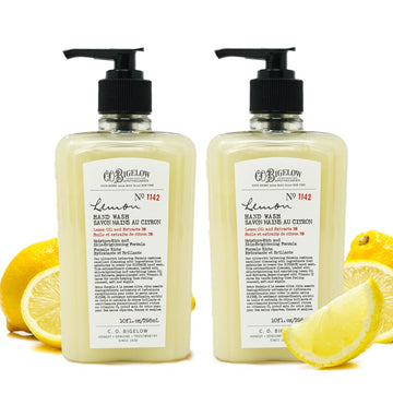 C.O. Bigelow Lemon Hand Wash - No. 1142, Moisturizing Liquid Hand Soaps with Lemon Extract & Vitamin C, Cruelty Free & Gentle for All Skin Types, 2 Pack, 10 . each