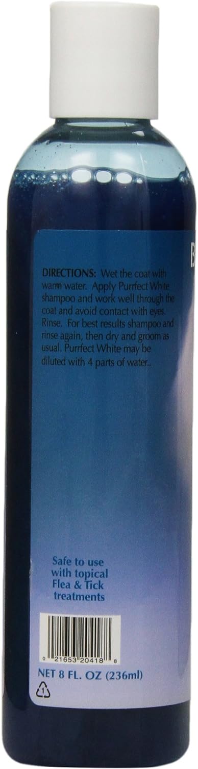 Bio-Groom Purrfect White Cat Shampoo – Color Enhancing Pet Shampoo, Cat Bathing Supplies, Kitten Wash, Cat Grooming Supp