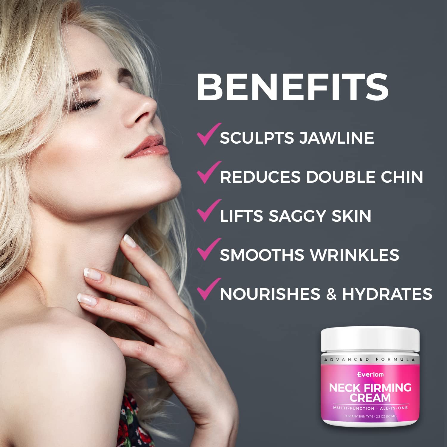 Esupli.com Everlom Firming Cream - Large 65 ML Anti Wrinkle Cream - for