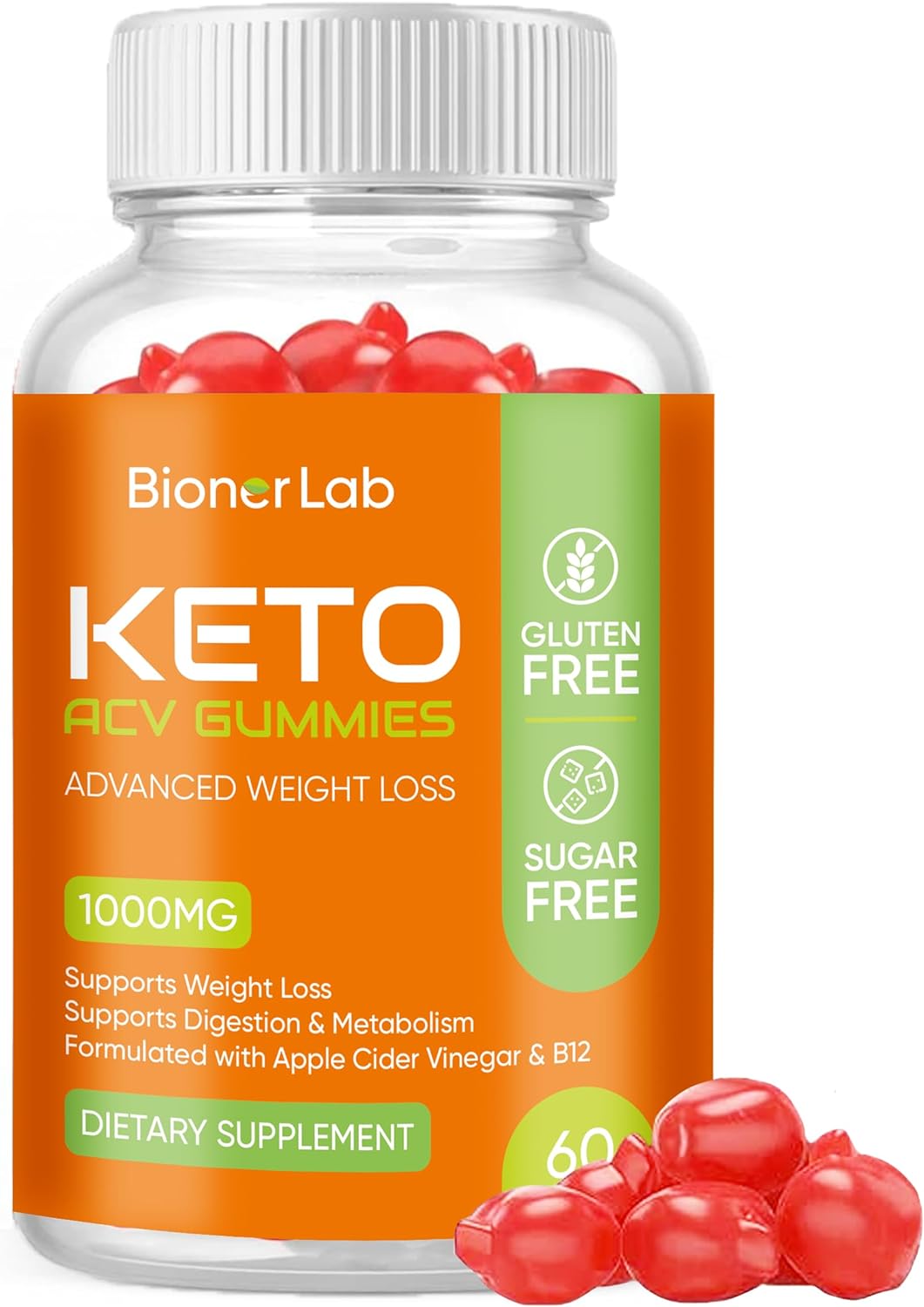 Keto Acv Gummy Advanced Weight Loss & Rapid Belly Fat Burn - Sugar Glu