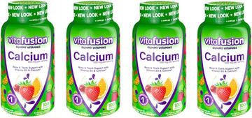 Vitafusion Calcium Gummy Vitamins for Adults, 500mg, Creamy Swirled Fruits, 400 COUNT