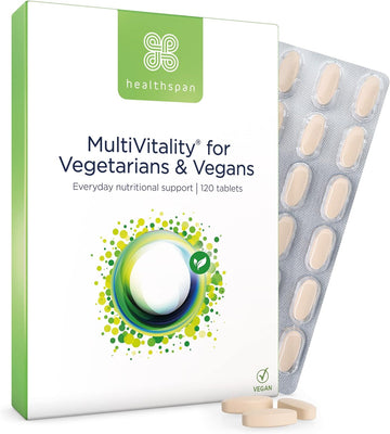Healthspan Multivitamin for Vegetarians & Vegans (120 Tablets) | Promo225 Grams