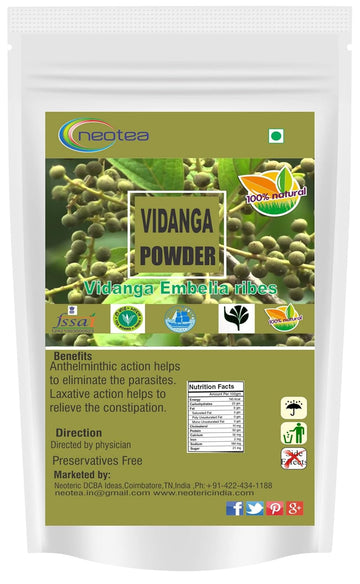 Neotea Vaayvidangam Embelia Ribes Vidanga Powder, 300 gm (10.58 OZ)