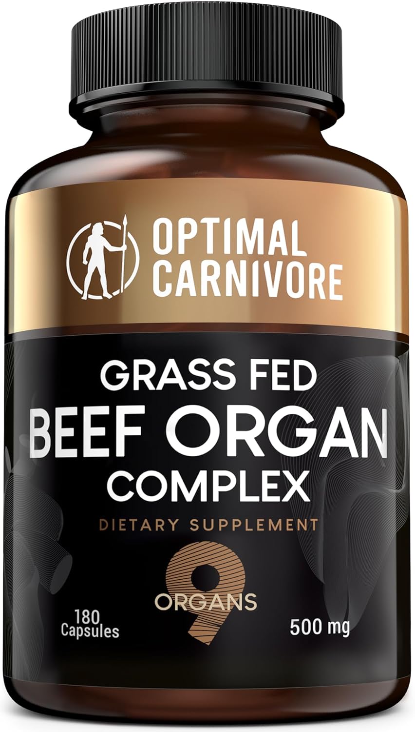 Grass Fed Beef Organs, Beef Organ Capsules, Beef Organ Suppl