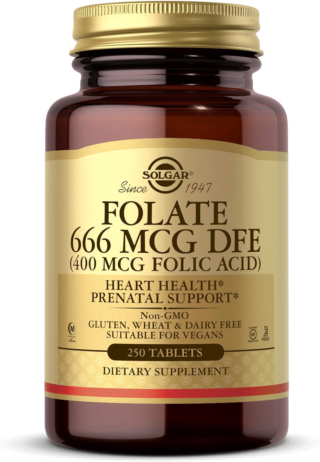 Solgar - Folic Acid, 400 Mcg250 Count (Pack Of 1)