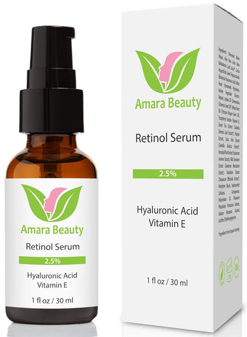 Retinol Serum 2.5% with Hyaluronic Acid & Vitamin E, 1 .