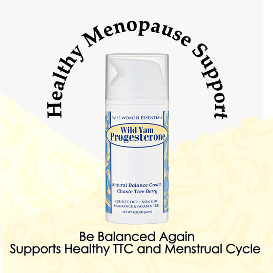 Wild Yam Progesterone Balance Cream for Women Supports Midlife Balance - Made from Wild Yam, Chaste Tree Berry with Organic Coconut