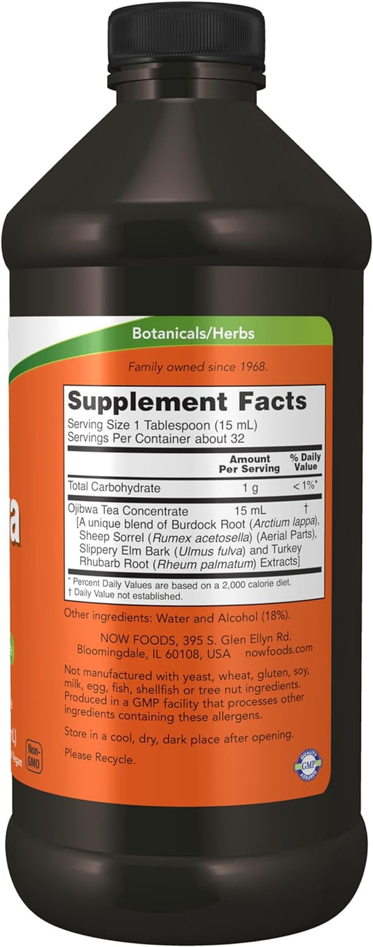 NOW Supplements, Ojibwa Tea Concentrate, 6x the strength of brewed Oji