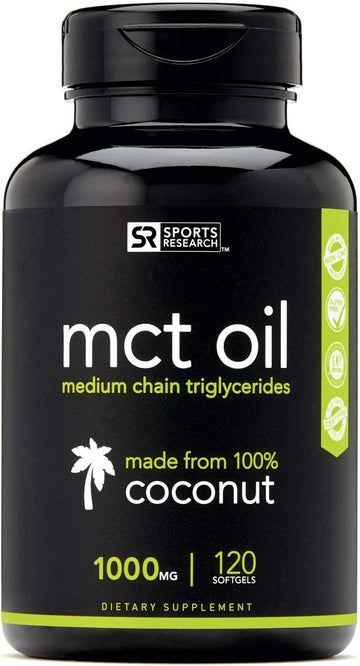 Sports Research Keto Mct Oil Capsules Derived From Coconut Oil | Keto 0.04 Ounces