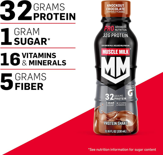 Muscle Milk Pro Series Shake, Cookies 'n Creme, 11.16 Fl Oz Bottles (P