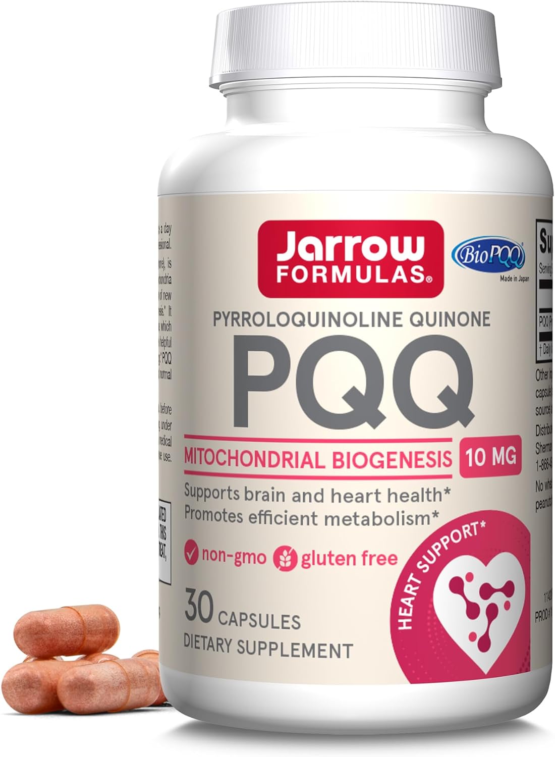 Jarrow Formulas PQQ 10 mg - 30 Servings (Capsules) - Aids Mitochondria