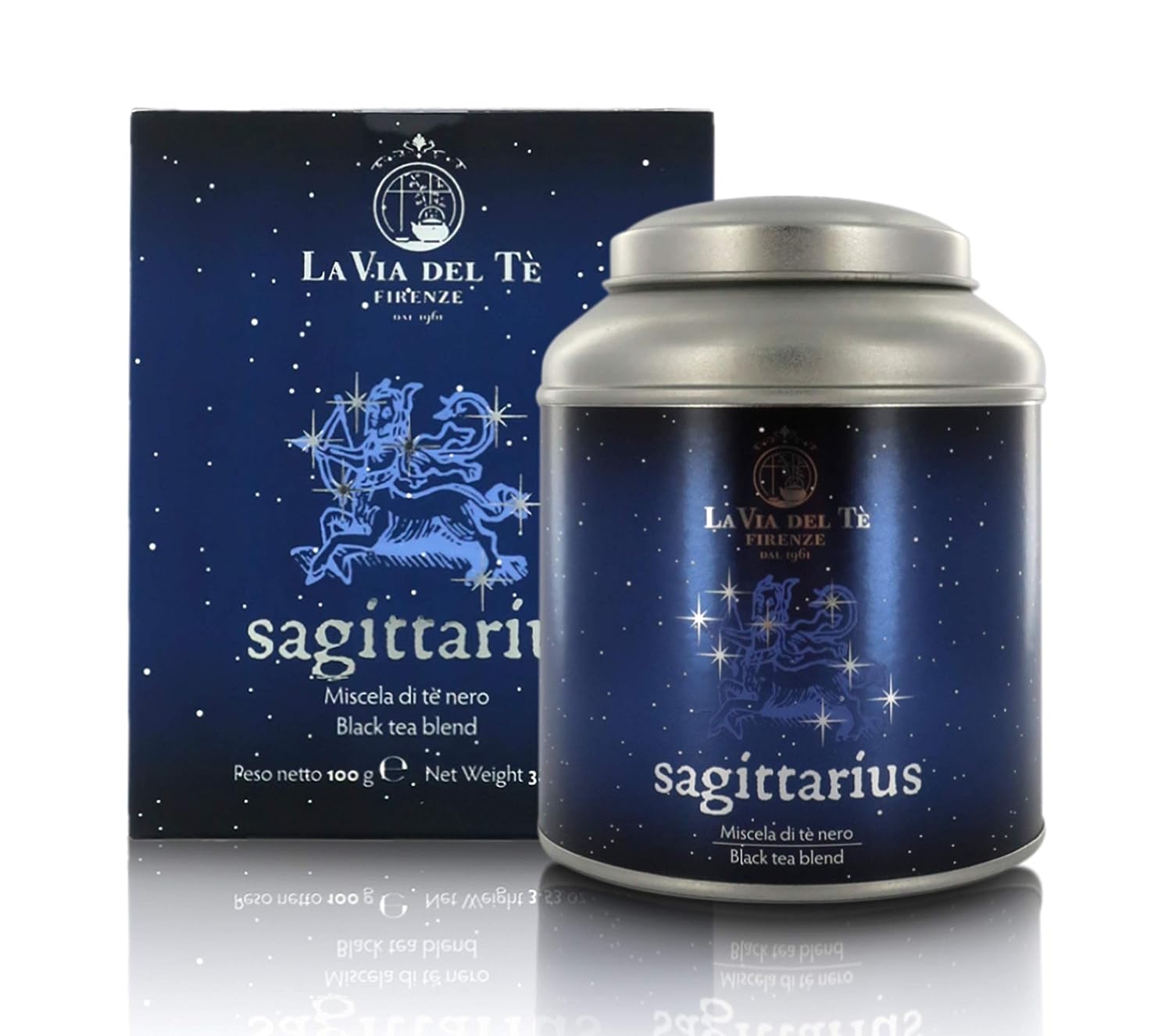 La Via del Te Sagittarius, Scented Blend of Black Teas, Loose-Leaf Tea in Tin Can