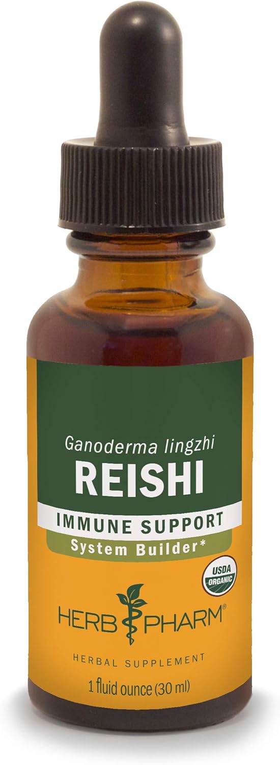 Herb Pharm Reishi Mushroom Extract Immune System Builder - 1 Ounce