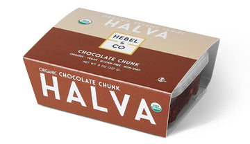 HEBEL & CO Chocolate Chunk Halva - 8 oz | Certified USDA Organic, Gluten Free, Kosher & Vegan
