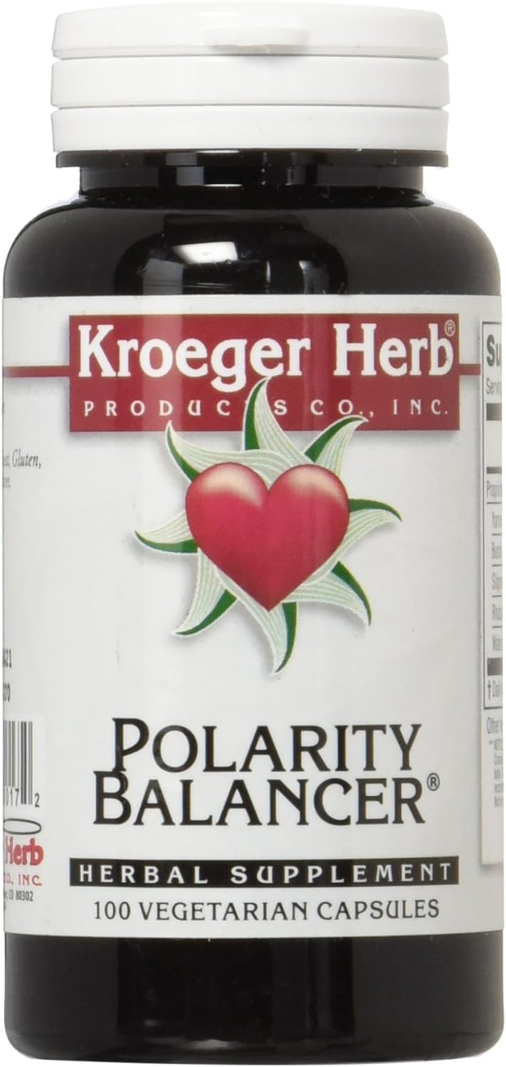 Kroeger Herb Polarity Balancer Vegetarian Capsules, 100 Count