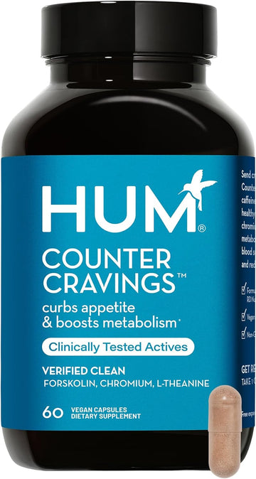 HUM Counter Cravings - Chromium Craving Suppressants with L-Theanine, 2.08 Ounces