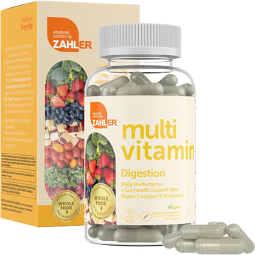 Zahler Multivitamin Digestion, Daily Multivitamin +Gut Health Support