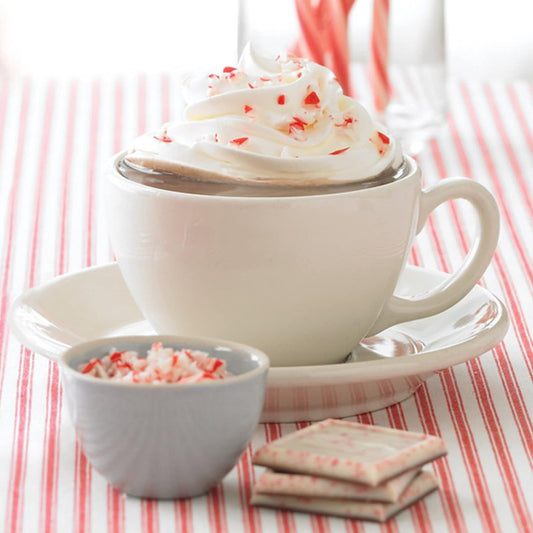 Ghirardelli Peppermint Hot Cocoa Pouch By The Cup Pack with Ghirardelli Stamped Barista Spoon