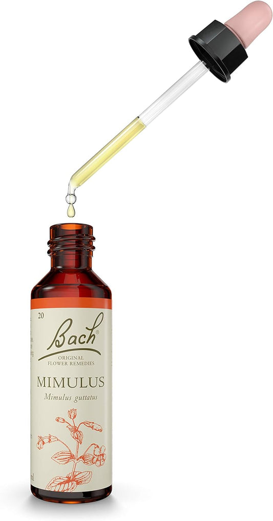 Bach Original Flower Remedies Mimulus, Vegan Friendly, Flower Essence 30 Grams
