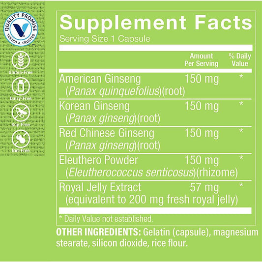The Vitamin Shoppe Ginseng Complex - Adaptogenic Herb to Support Energ