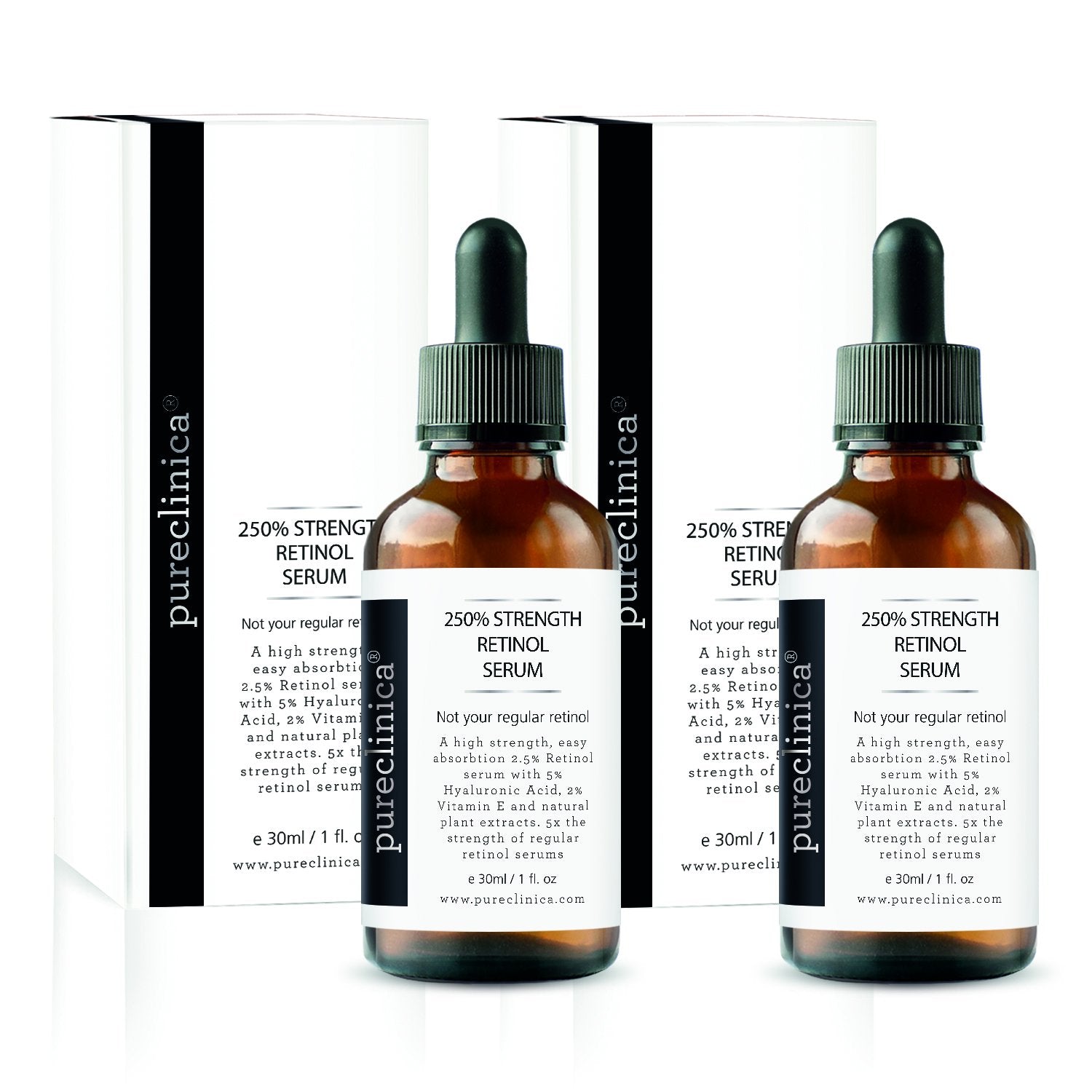 250% Strength Retinol Serum (2.5%) (with 5% HA and 2% Vitamin E) – 30 / 1   (2 bottles)