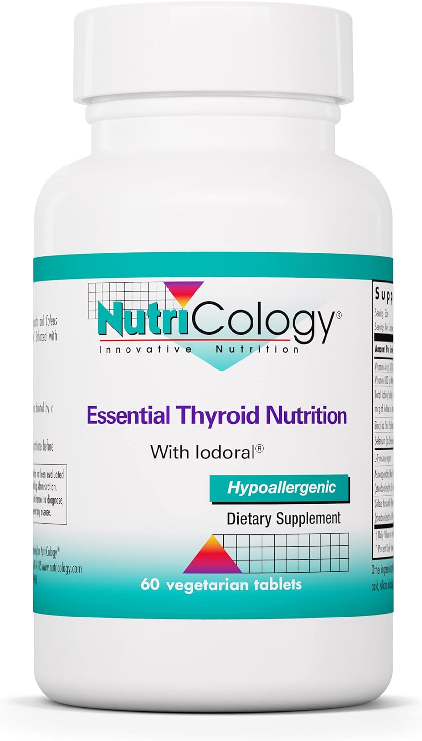 Nutricology Essential Thyroid Nutrition with Iodoral - Support Healthy2.4 Ounces