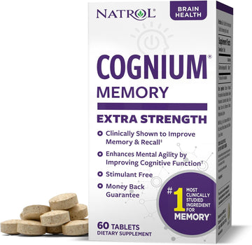 Natrol Cognium Memory Extra Strength Silk Protein Hydrolysate 200Mg, D