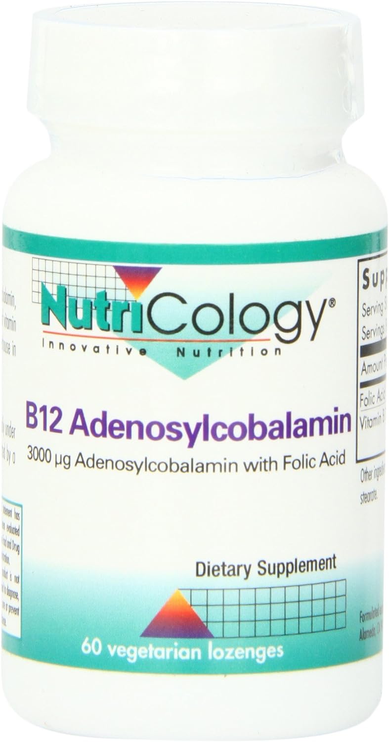 Nutricology B12 Adenosylcobalamin Vegetarian Lozenges, 60 Count
