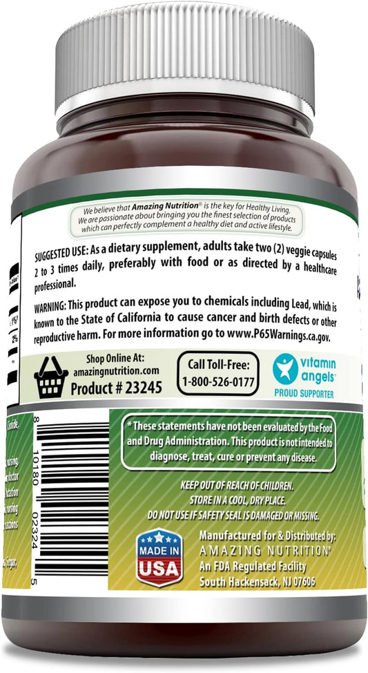 Amazing Formulas Fenugreek Seed 610 Mg 180 Veggie Capsules Supplement