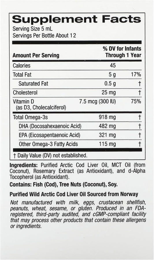 Baby's DHA, Omega-3s with Vitamin D3, 1,050 mg, 2 fl oz (59 ml), Calif