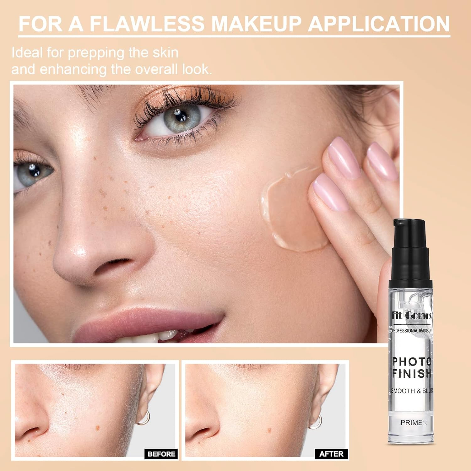 Foundation Kit Full Coverage Foundation Primer Powder Makeup
