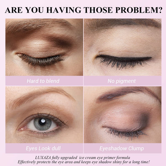 LUXAZA Eyeshadow Primer,Eye primer?Eyeliner Primer,Cream Matte Eye Shadow Primer On Base.Makeup Looks - Lasts All Day-0.35