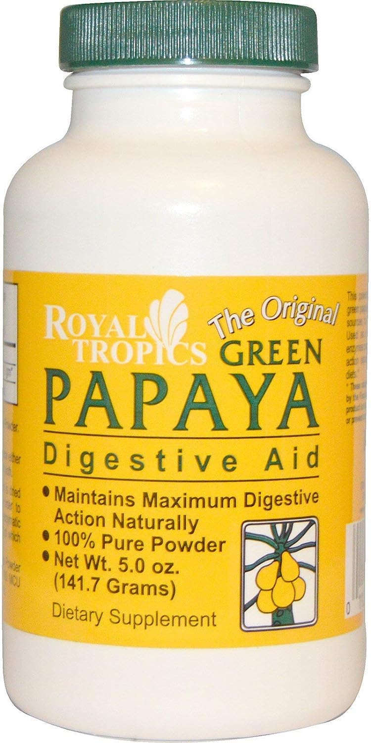 Royal Tropics Green Papaya Digestive Enzymes Powder 5