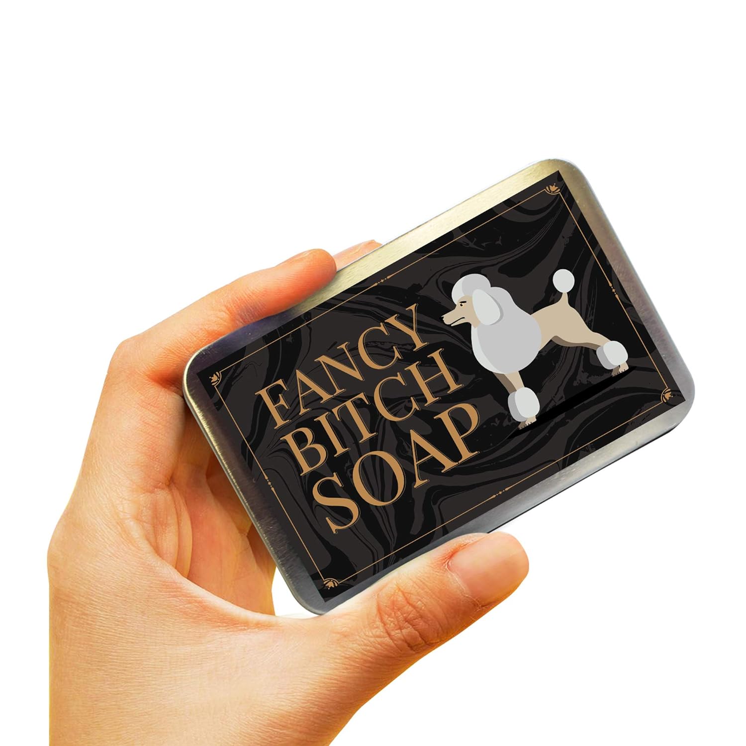 Esupli.com  Fancy Btch Soap - Pretty Poodle Tin - Novelty Ba