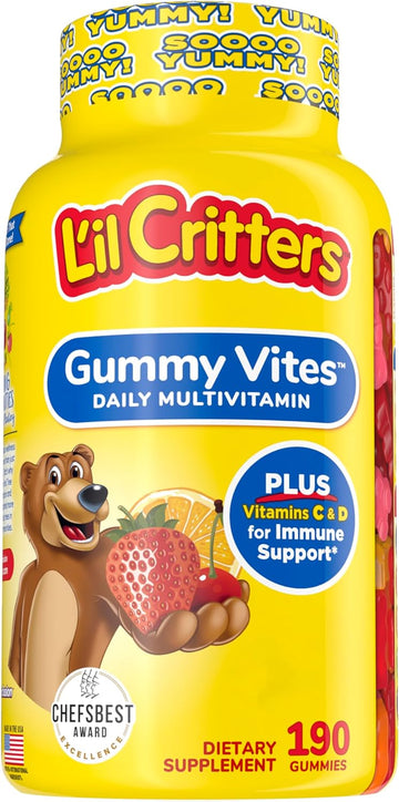 Lil Critters Gummy Vites Daily Gummy Multivitamin For Kids, Vitamin C