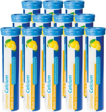 Calcium 500 mg - 12 x 20 effervescent Tablets - Lemon Flavor - T&D Pha0.5 Grams