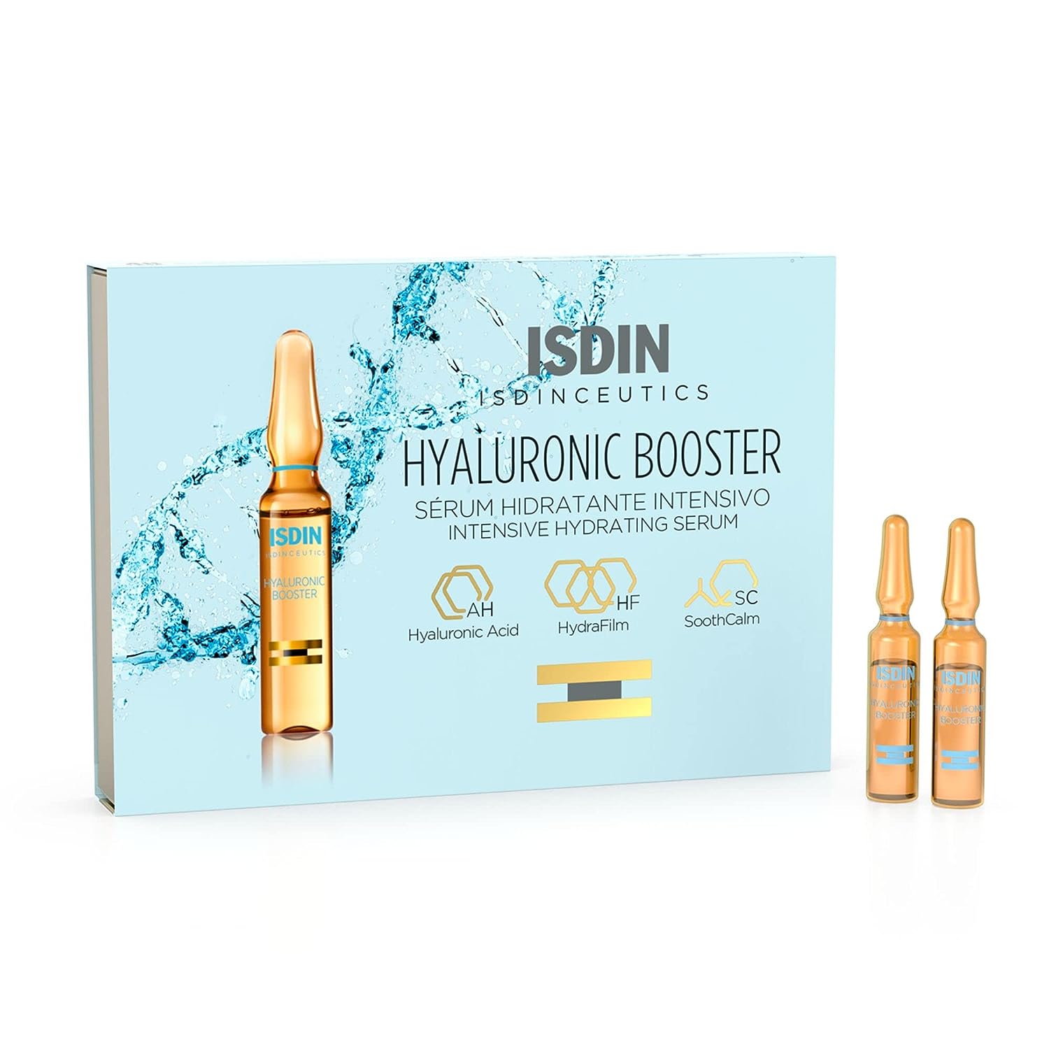 ISDIN Hyaluronic Booster Deep Hydration with Peptide Serum Ampoules