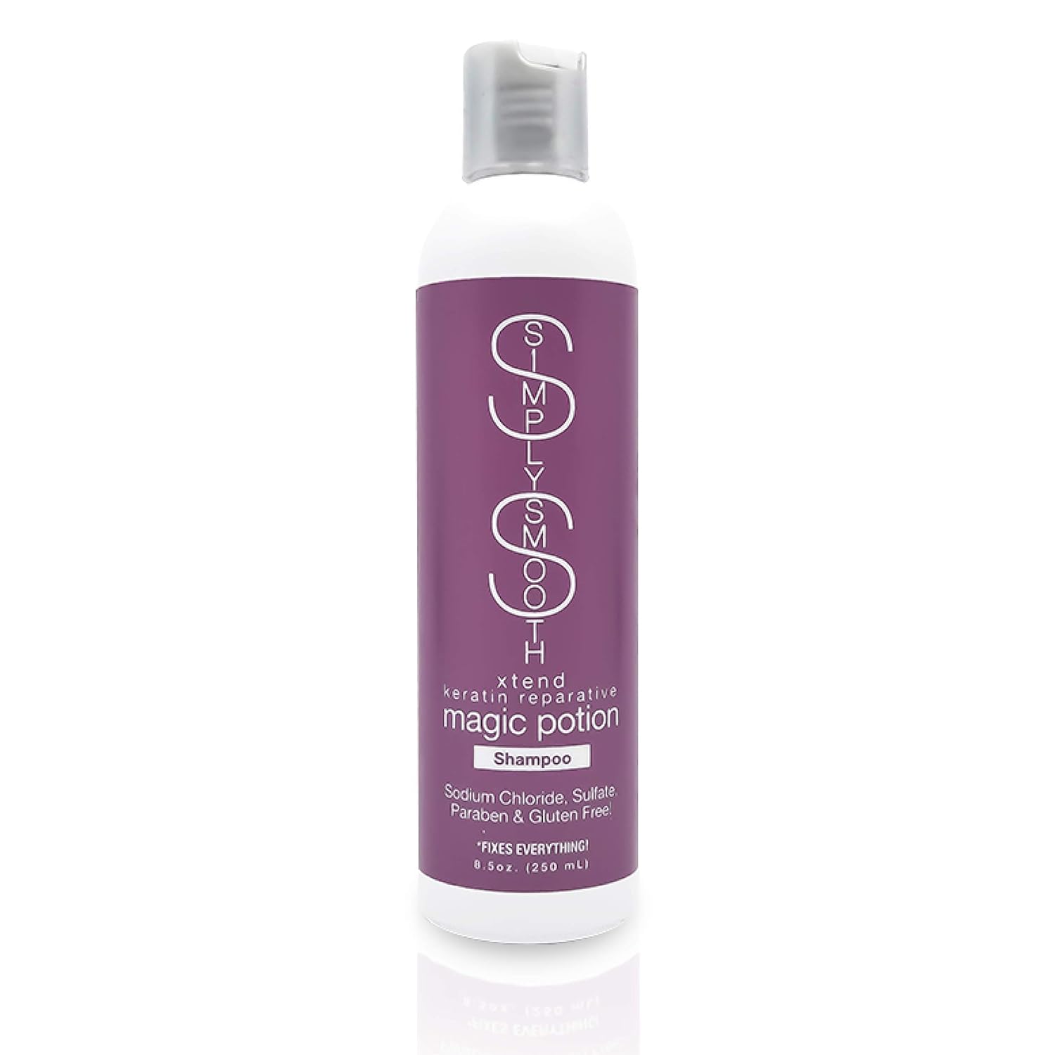 SIMPLY SMOOTH Xtend Keratin Magic Potion Shampoo Paraben Free Daily Shampoo Restore & Repair Dry, Damaged, Keratin Depleted Hair Hydrate & Create Soft, Healthy Hair For All Hair Type 8.5