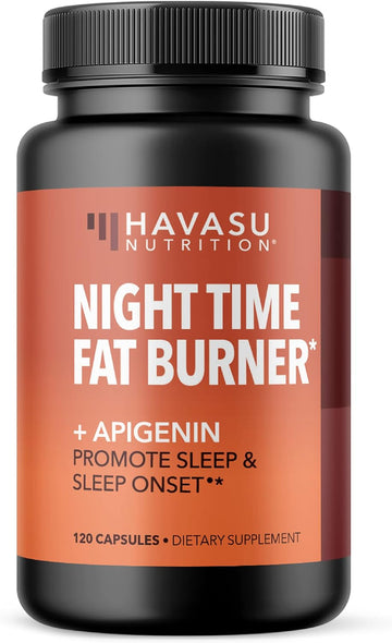 HAVASU NUTRITION Night Time Fat Burner Pills with Apigenin | 50mg | 120 Count