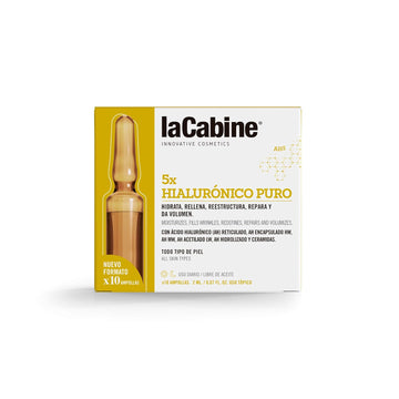 La Cabine Pure Hyaluronic 10x2 Ampoules - All Skin Types Moisturizer for Whole Body & Wrinkles