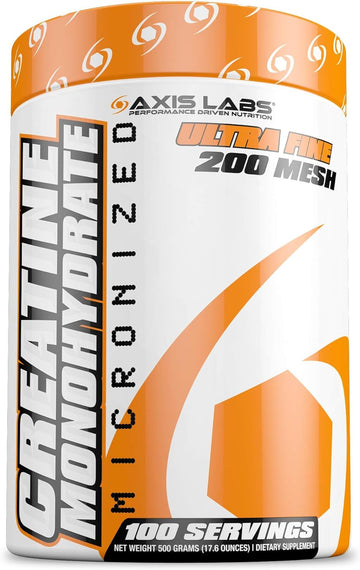 Axis Labs Micronized Creatine Monohydrate - Mineral Supplement - 100 S