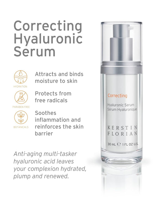 Kerstin orian Hyaluronic Serum, Moisturizing Anti Aging Serum with Hyaluronic Acid for Hydration and Plumpness, Paraben Free (1  )