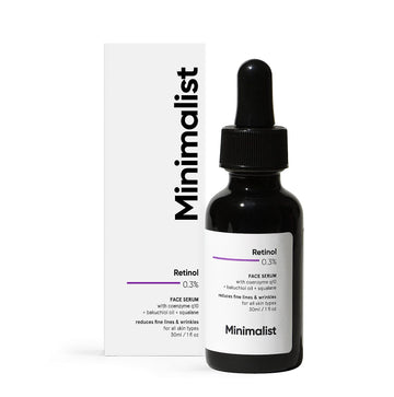 Minimalist 0.3% Retinol Serum For Face For Anti Aging, 30  | Night Face Serum With Retinol & Q10 To Reduce Fine Lines & Wrinkles | For Women & Men