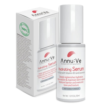 Annu:Ve Hydrating Hyaluronic Acid Serum For Face with Vitamin B3 and Ceramides, 1.0 .